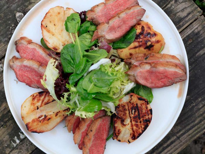 Entenbrustfilet mit Birne